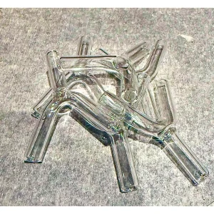 趣味玻璃工藝擺飾，Y字型玻璃管，透明無色，晶瑩剔透，手做工藝